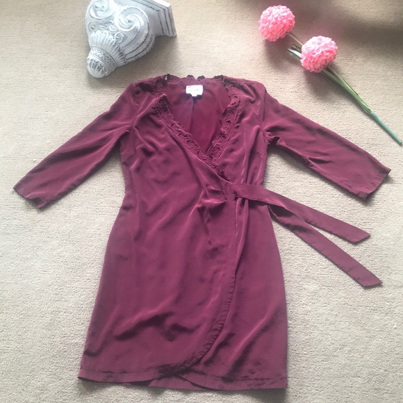 Sézane Dresses & Skirts - Wrap Dress 100% Silk - Sézane